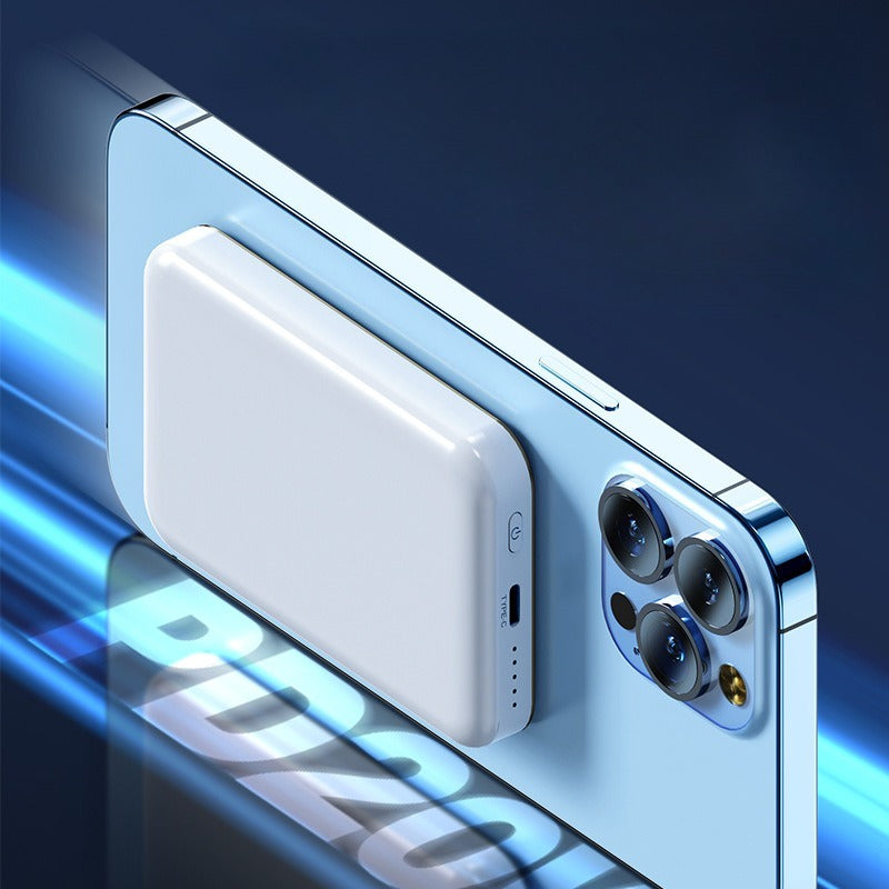 Portable Charger External Auxiliary Battery Pack, New Magnetic Wireless Power Bank, 10000mAh for iPhone