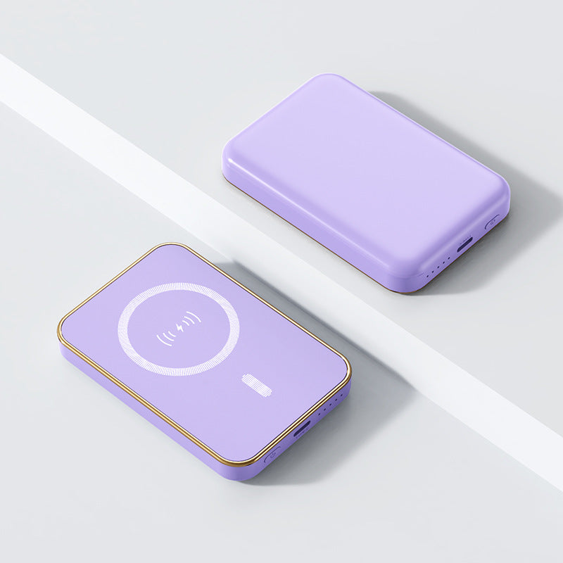 Portable Charger External Auxiliary Battery Pack, New Magnetic Wireless Power Bank, 10000mAh for iPhone