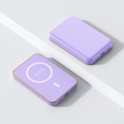 Portable Charger External Auxiliary Battery Pack, New Magnetic Wireless Power Bank, 10000mAh for iPhone