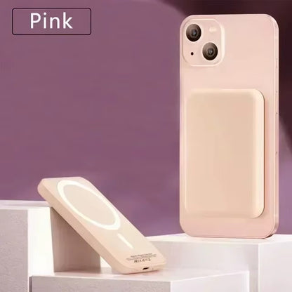 Portable Charger External Auxiliary Battery Pack, New Magnetic Wireless Power Bank, 10000mAh for iPhone