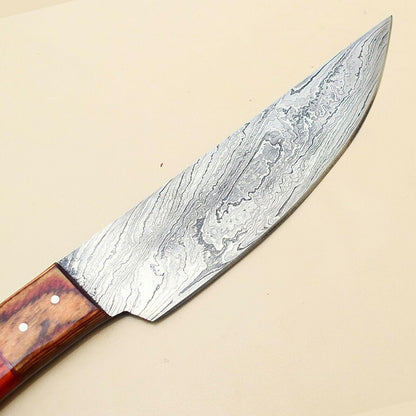 Handcrafted Damascus Kitchen Chef Knife  Full Tang Blade With Pakka Wood Handle 2