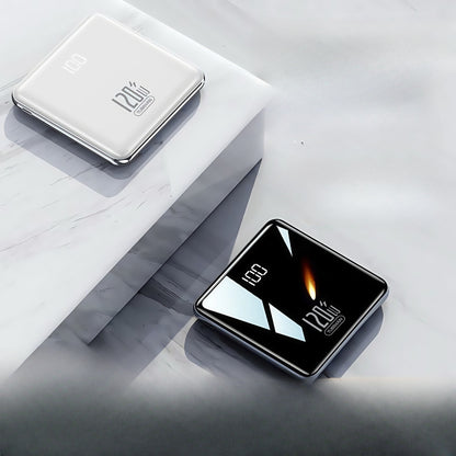 20000 mAh Portable External Battery, New 120W Super Fast Charging, Mirror Design for iPhone Xiaomi