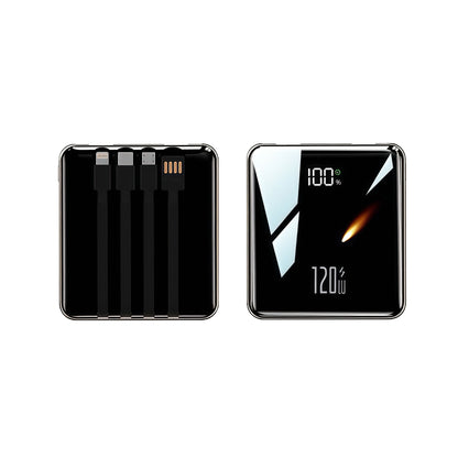 20000 MAh Portable External Battery New 120W Super Fast Charging Mirror Design For IPhone Xiaomi 3