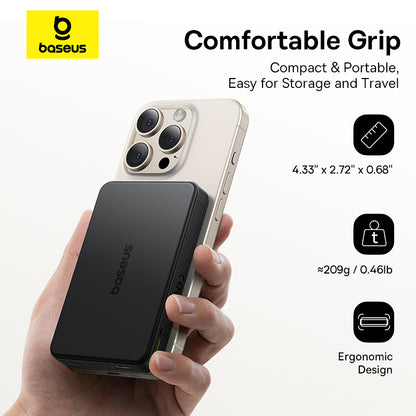 Qi2 Magnetic Power Bank Baseus 10000mah 225W Wired  15W Wireless Qi2 Certified For IPhone 1