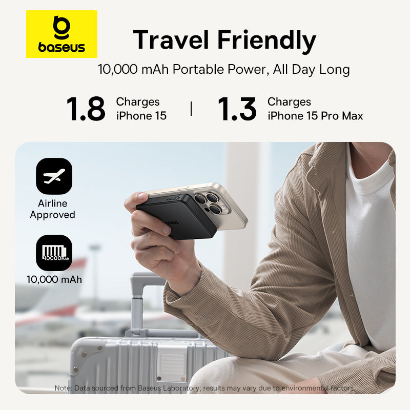 Qi2 Magnetic Power Bank Baseus 10000mah 225W Wired  15W Wireless Qi2 Certified For IPhone 2