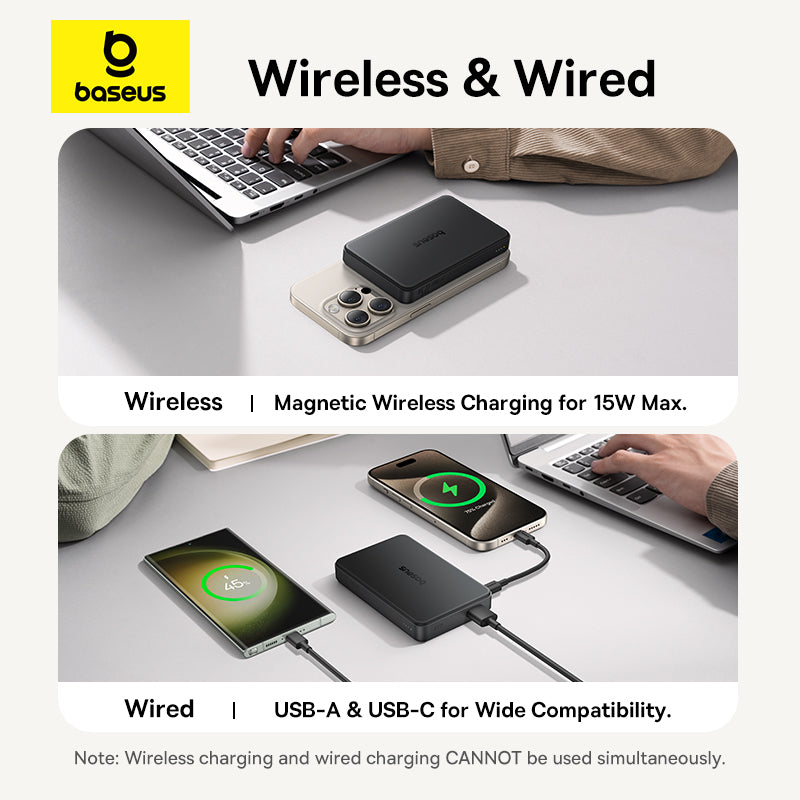 Qi2 Magnetic Power Bank Baseus 10000mah 225W Wired  15W Wireless Qi2 Certified For IPhone 3