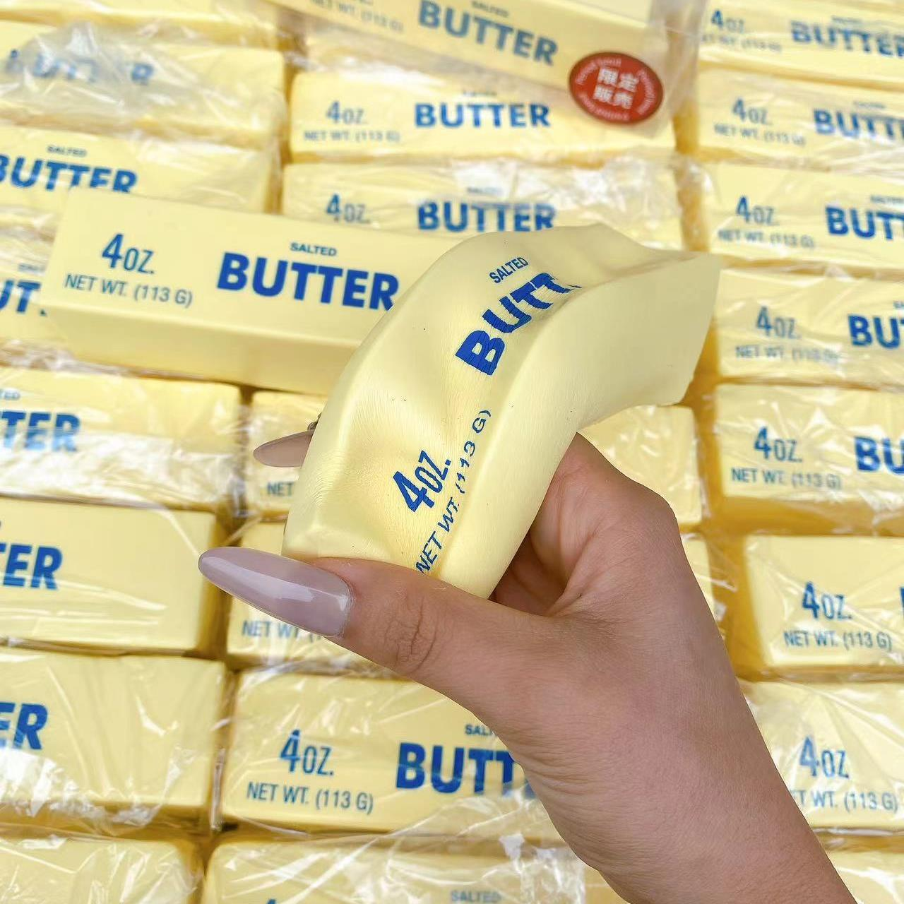 NEW Butter Stick Squeeze Toy, Slow Rising Squishy, Butter Bar Brick, Adults Fidget Toy, Anti Stress Hand Relax Gift