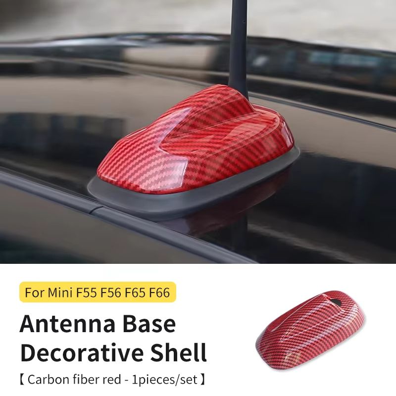 Carbon Fiber Style Antenna Decoration Cover For MINI Cooper S JCW F55 F56 F65 F66  Car Exterior Tri 10