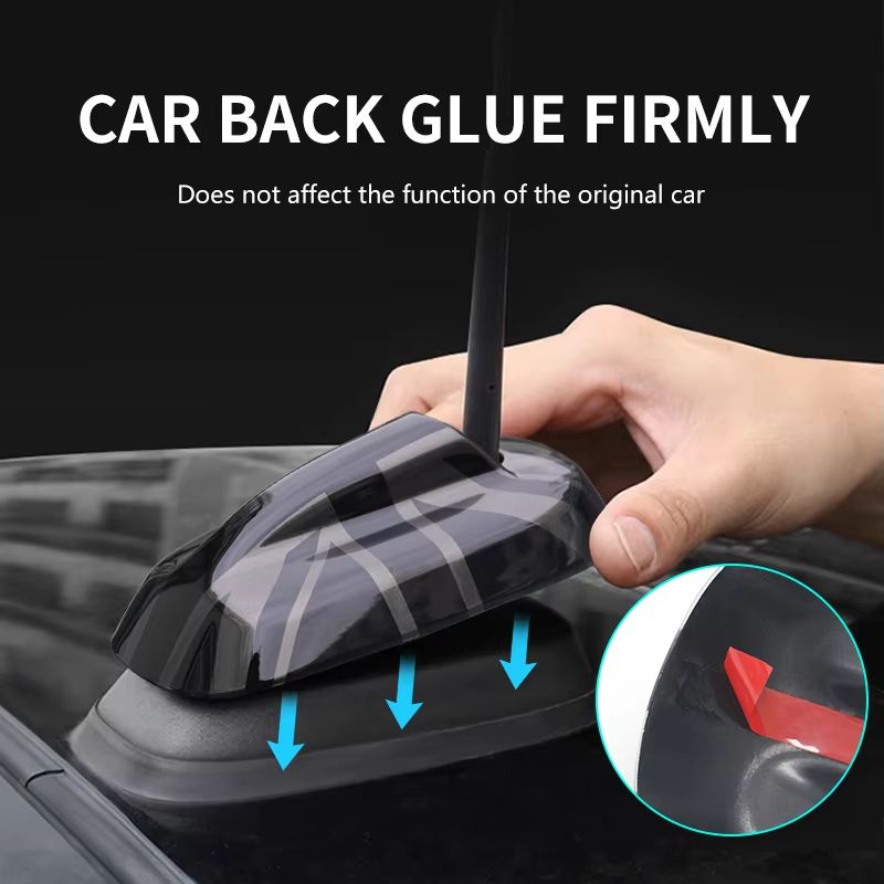 Carbon Fiber Style Antenna Decoration Cover For MINI Cooper S JCW F55 F56 F65 F66  Car Exterior Tri 4