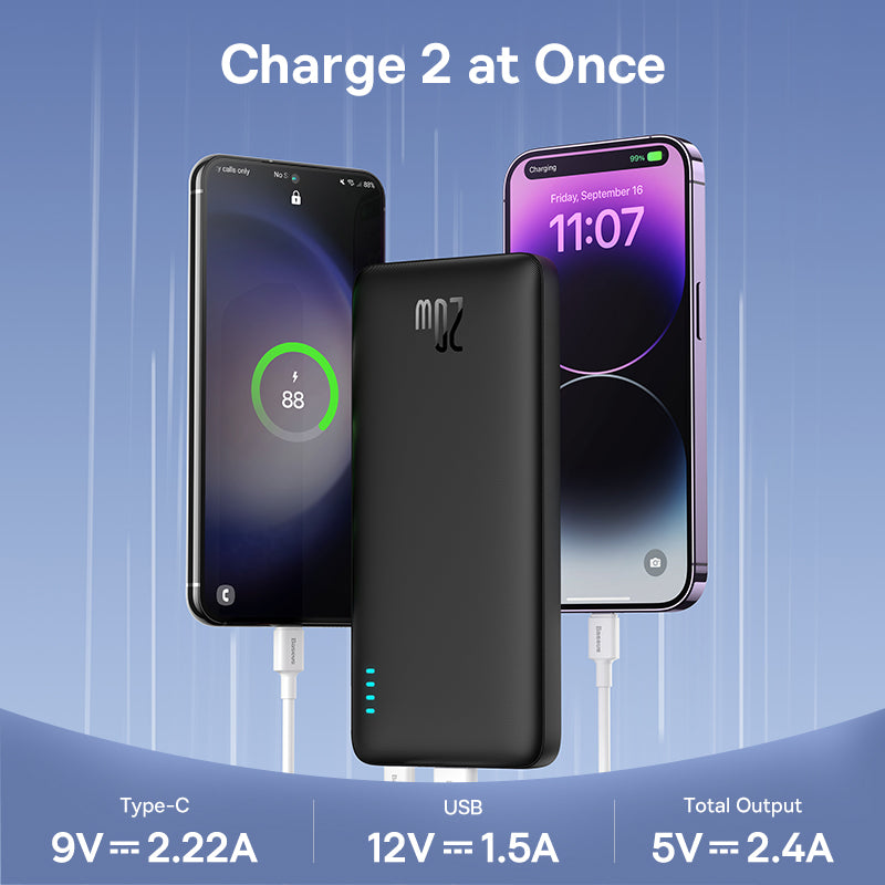 Baseus Airpow 20W Power Bank, Fast Charge, Powerbank for iPhone Xiaomi Batteries