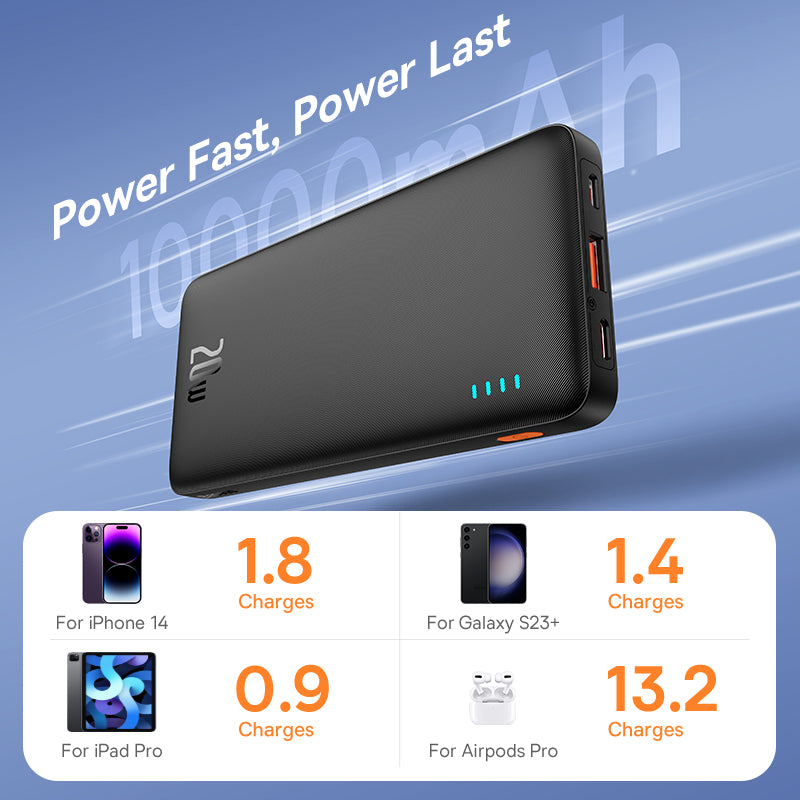 Baseus Airpow 20W Power Bank, Fast Charge, Powerbank for iPhone Xiaomi Batteries