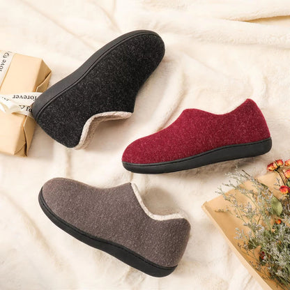 Bebealy Womens Fuzzy Warm Cotton Slippers  Indoor  Outdoor Comfort Shoes 3