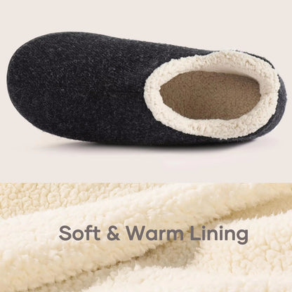 Bebealy Womens Fuzzy Warm Cotton Slippers  Indoor  Outdoor Comfort Shoes 4