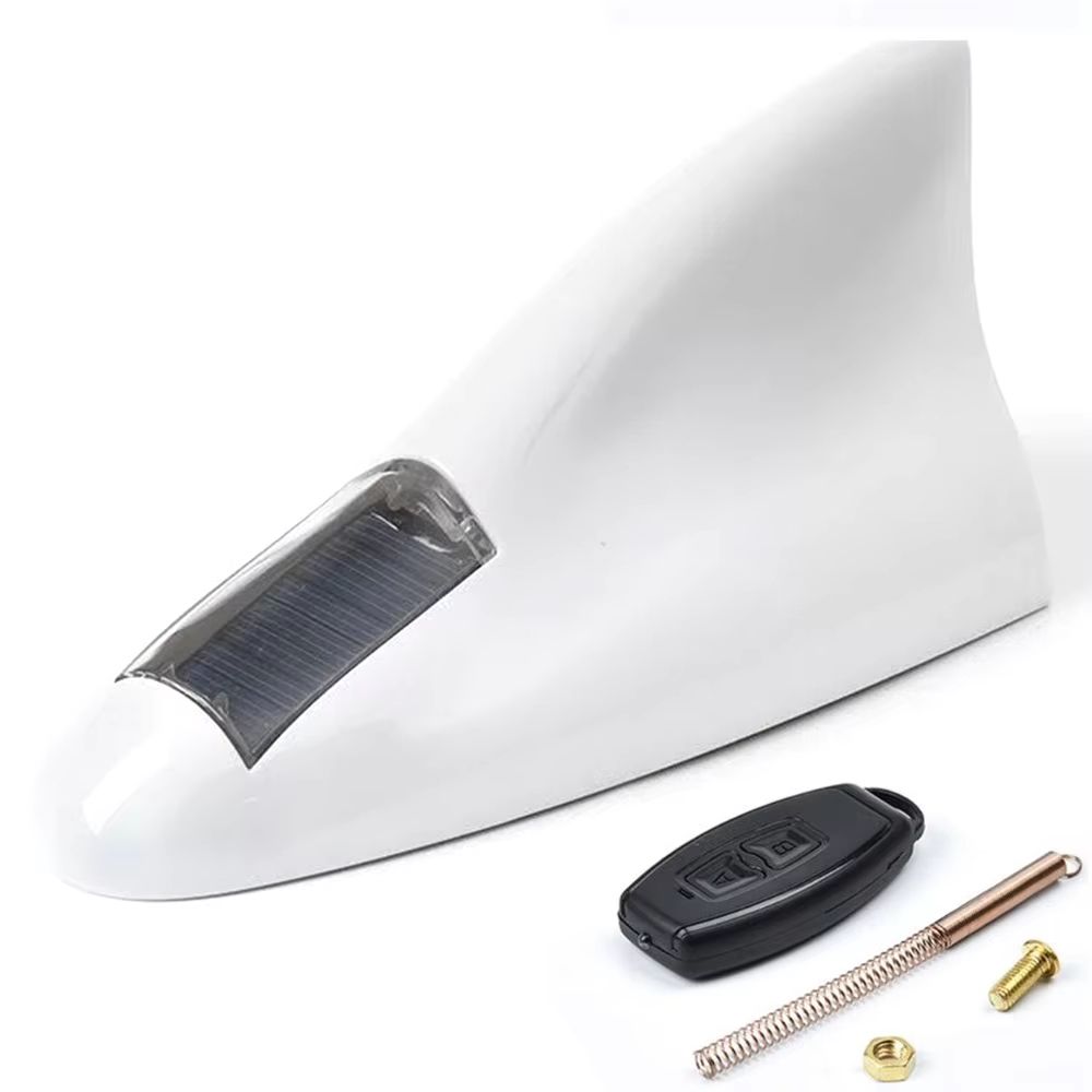 Solar LED Shark Fin AntiCollision Light  Universal Car Safety  Styling Accessory 9