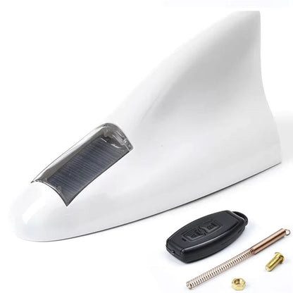 Solar LED Shark Fin AntiCollision Light  Universal Car Safety  Styling Accessory 9