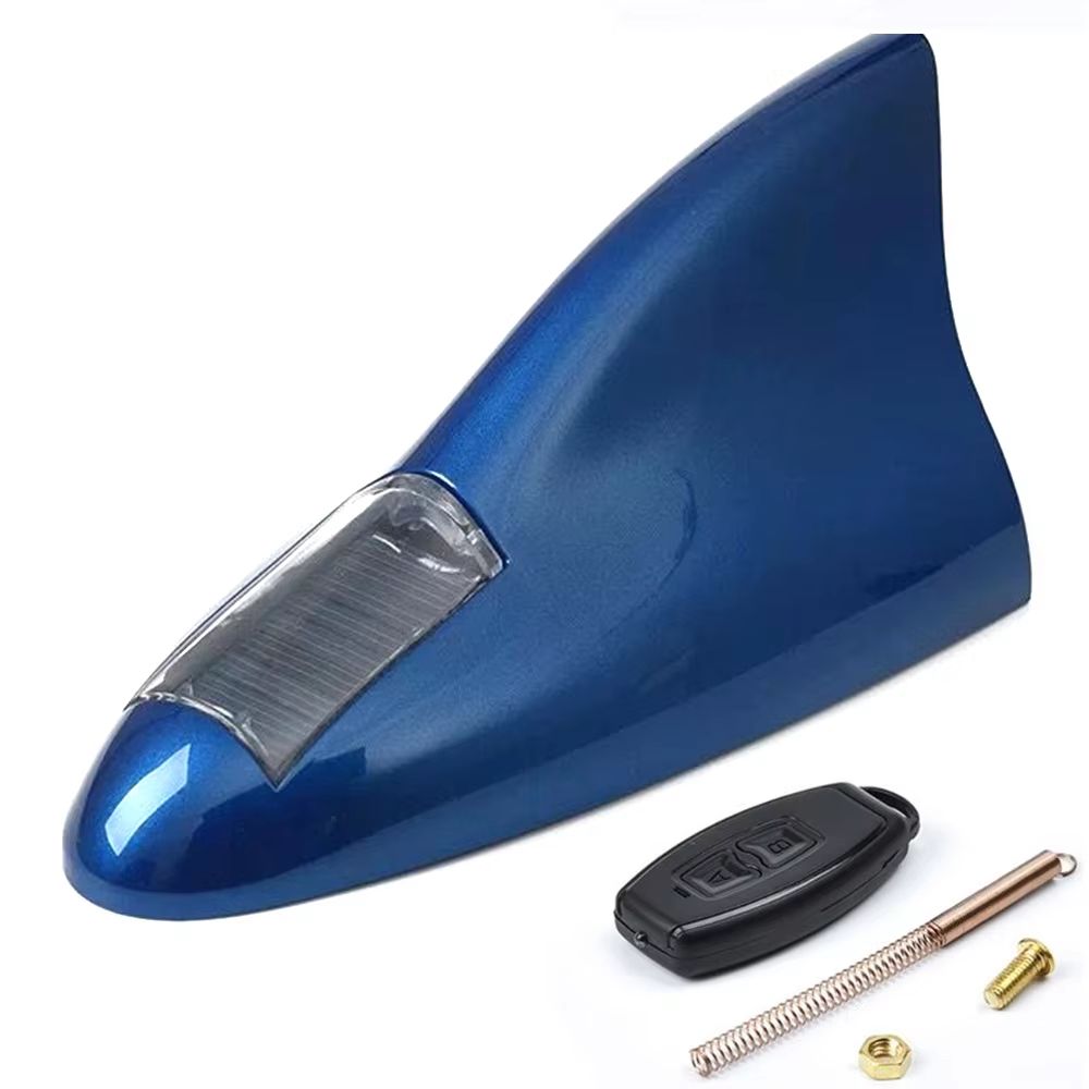 Solar LED Shark Fin AntiCollision Light  Universal Car Safety  Styling Accessory 10