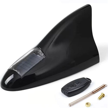 Solar LED Shark Fin AntiCollision Light  Universal Car Safety  Styling Accessory 11