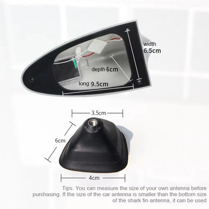 Solar LED Shark Fin AntiCollision Light  Universal Car Safety  Styling Accessory 4