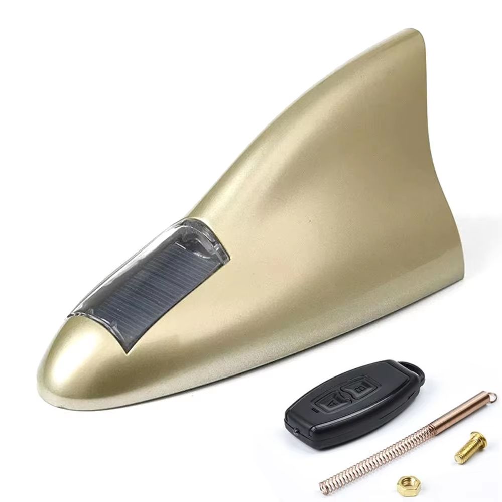 Solar LED Shark Fin AntiCollision Light  Universal Car Safety  Styling Accessory 7
