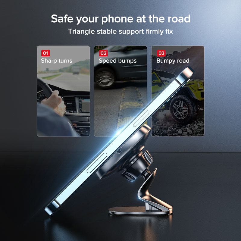 Magnetic Car Phone Holder Mobile Cell Stand 360 Degree Air Vent Magnet Mount GPS Support For IPhone 4