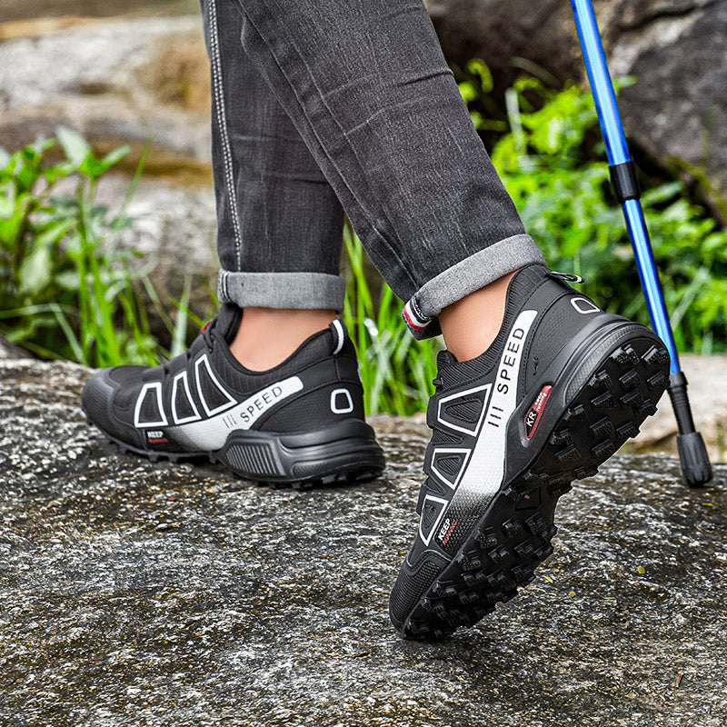 Waterproof Mens Hiking Shoes  Women Trekking Sneakers Laceup Outdoor Trainers Antislip Tactical Cli 4