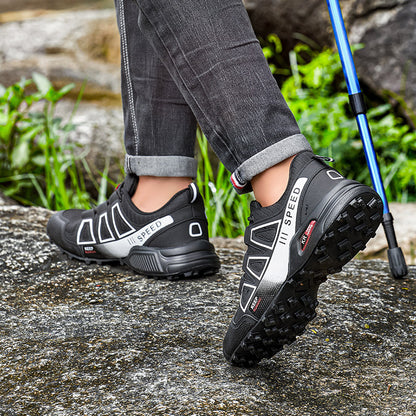 Waterproof Mens Hiking Shoes  Women Trekking Sneakers Laceup Outdoor Trainers Antislip Tactical Cli 4