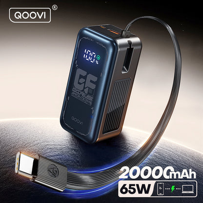 PD 65W Fast Charging, Power Bank, External Battery Portable Charger for Macbook, iPhone , Samsung