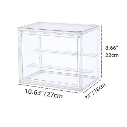 Clear Stackable Display Box  Dustproof Plastic Storage With Interlayers 5