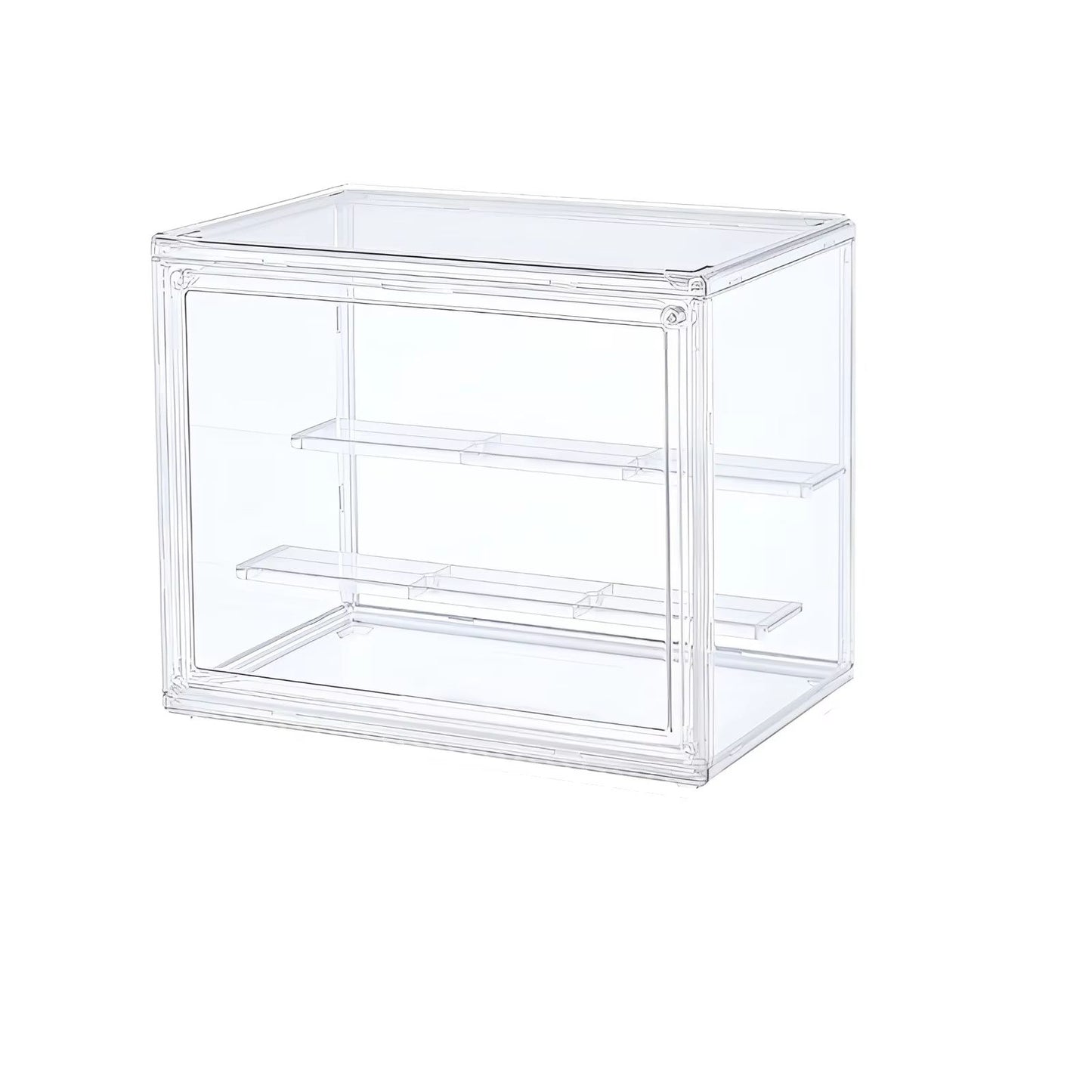 Clear Stackable Display Box  Dustproof Plastic Storage With Interlayers 6
