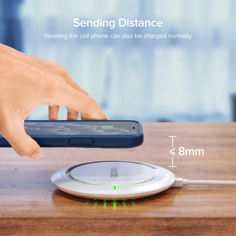 Wireless Charger 10W Fast Charging Pad For IPhone  Qi USB Charger For Samsung 3