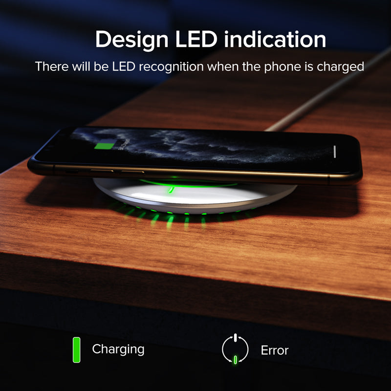 Wireless Charger 10W Fast Charging Pad For IPhone  Qi USB Charger For Samsung 4