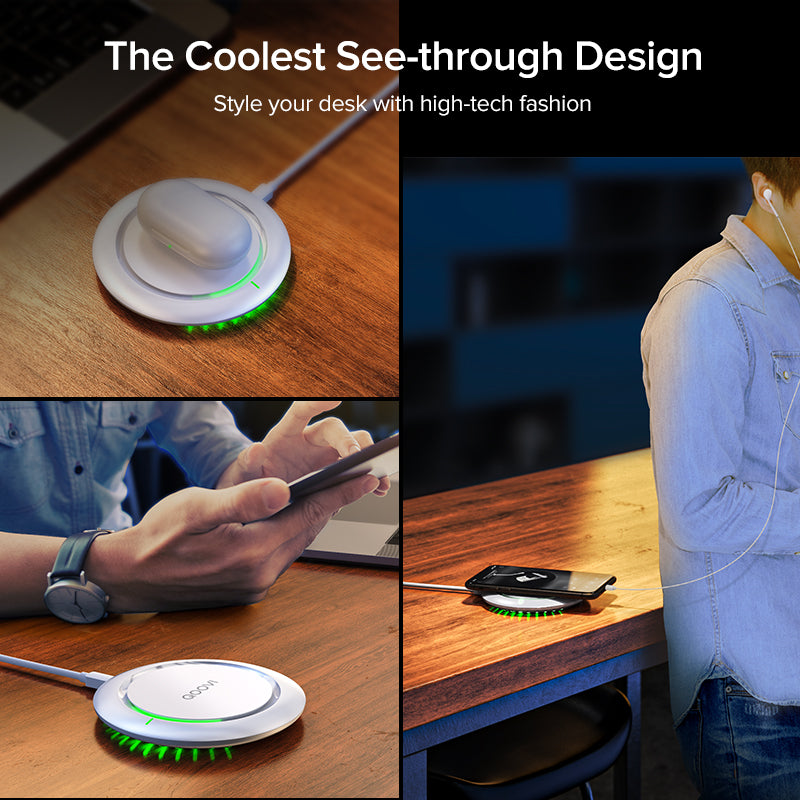 Wireless Charger 10W Fast Charging Pad For IPhone  Qi USB Charger For Samsung 5