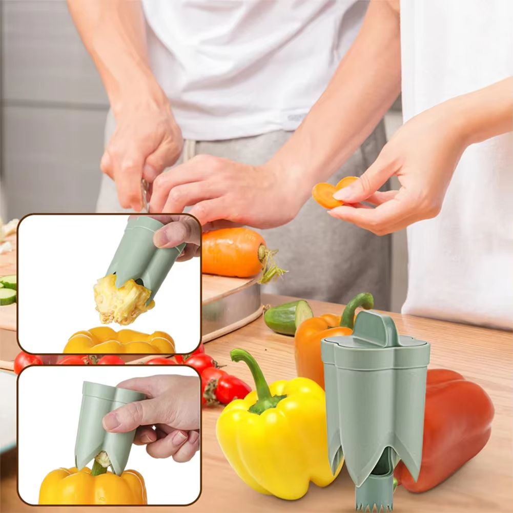 2in1 Fruit  Pepper Corer  Efficient Seed Removing Tool 2