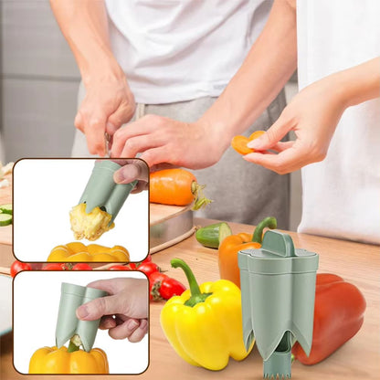 2in1 Fruit  Pepper Corer  Efficient Seed Removing Tool 2