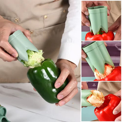 2in1 Fruit  Pepper Corer  Efficient Seed Removing Tool 4