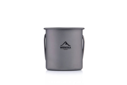 Widesea Titanium Camping Mug  Durable Outdoor Cookware For Travel  Hiking 6