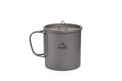 Widesea Titanium Camping Mug  Durable Outdoor Cookware For Travel  Hiking 8