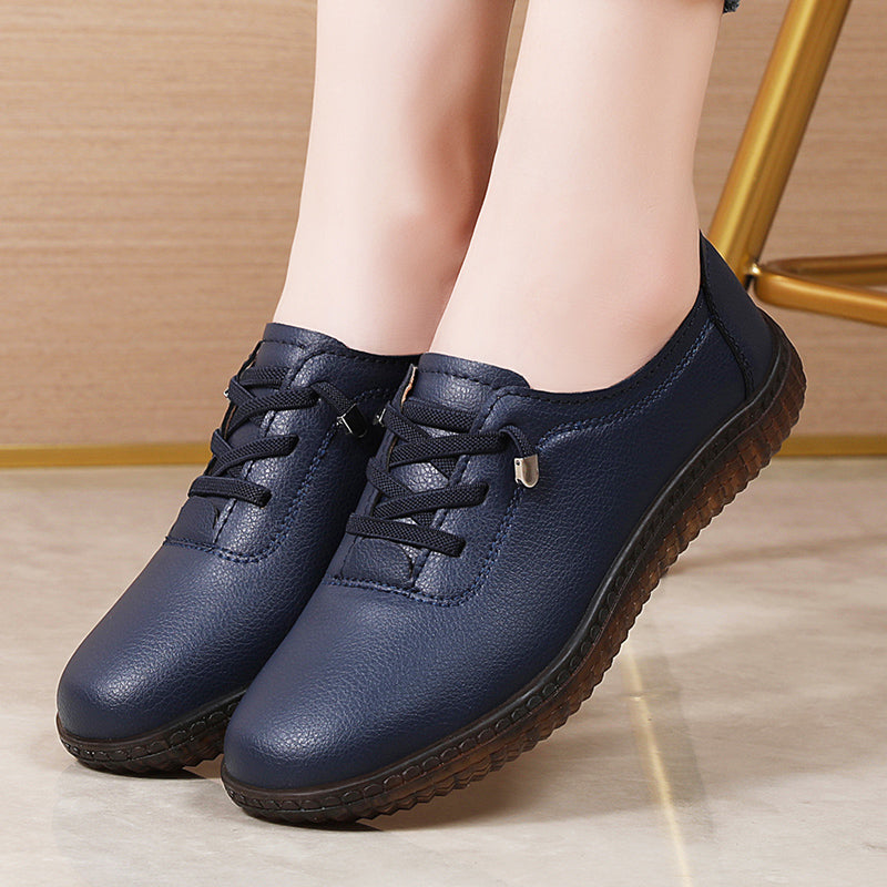 Womens Genuine Leather Fashionable Casual Walking Loafers Lightweight Sports Shoes For AllDay Wear 1