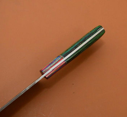 Custom Handmade Damascus Chef Knife With Popular Wood Handle  Full Tang Kitchen Knife 3