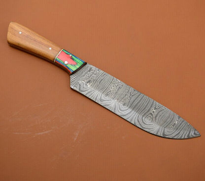Razor Sharp Full Tang Damascus Chef Knife  Handcrafted Kitchen Knife Gift 3