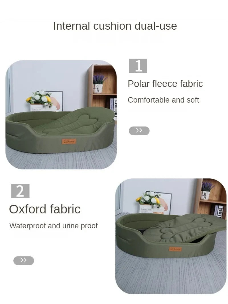 Fluffy Dog Cushions, Pet Sofa Beds, Puppy Cat Supplies, Comfortable Blanket Mat for Small Medium Large Pets