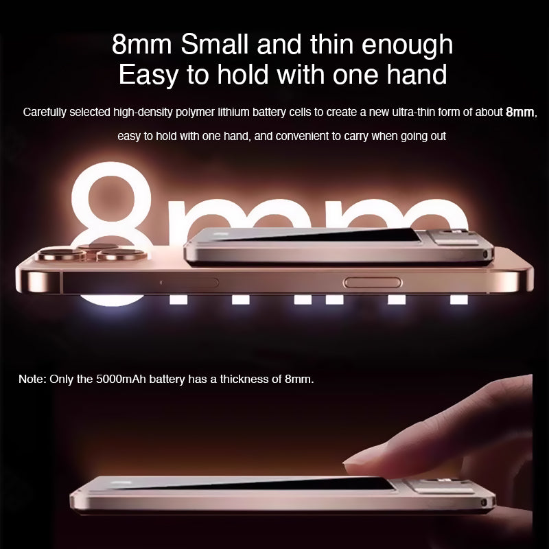 Portable Magnetic Wireless Power Bank 10000mAh Ultra Slim, 20W Fast Charging Battery for iPhone, Samsung, Xiaomi, Apple