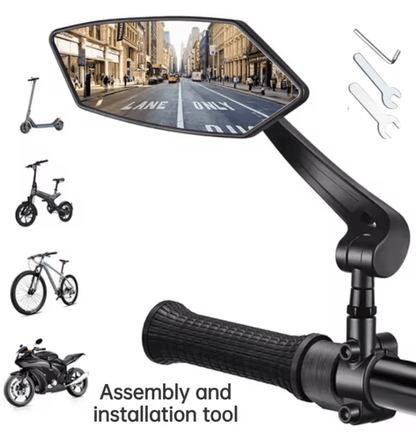 ClearView 360 Rotatable Bike Rear View Mirror For Handlebar Safety And Wide Visibility 3
