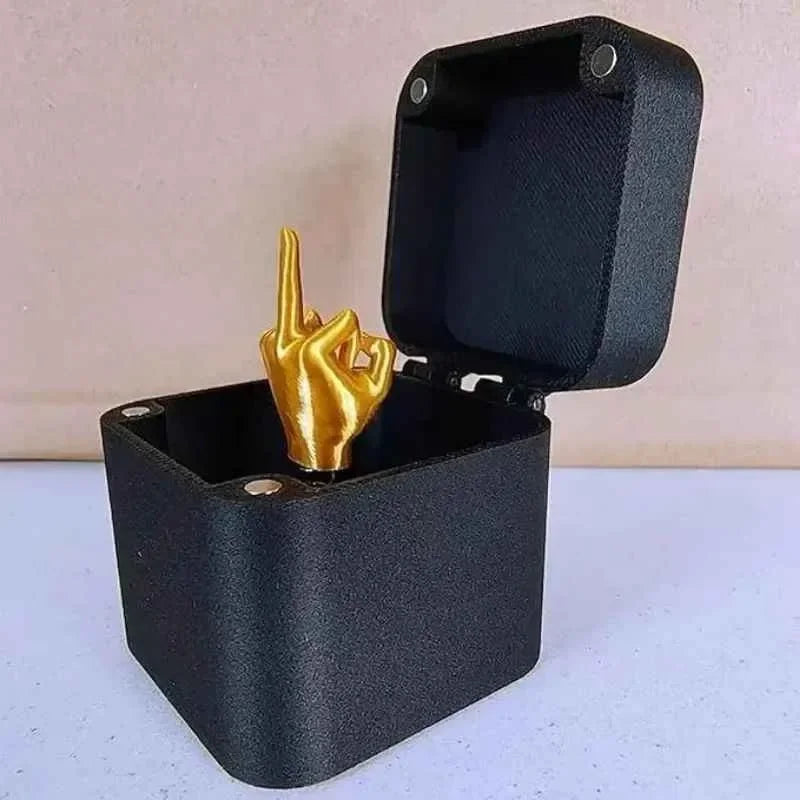 Creative Pop Up Middle Finger Gift Box, Novelty Home Decor Prank Gift, Funny Surprise Box