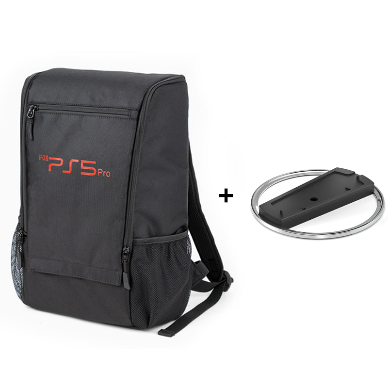PS5 Pro Carrying Backpack, Large Capacity Bag for Disc/Digital Console & Accessories, Comfortable & Durable