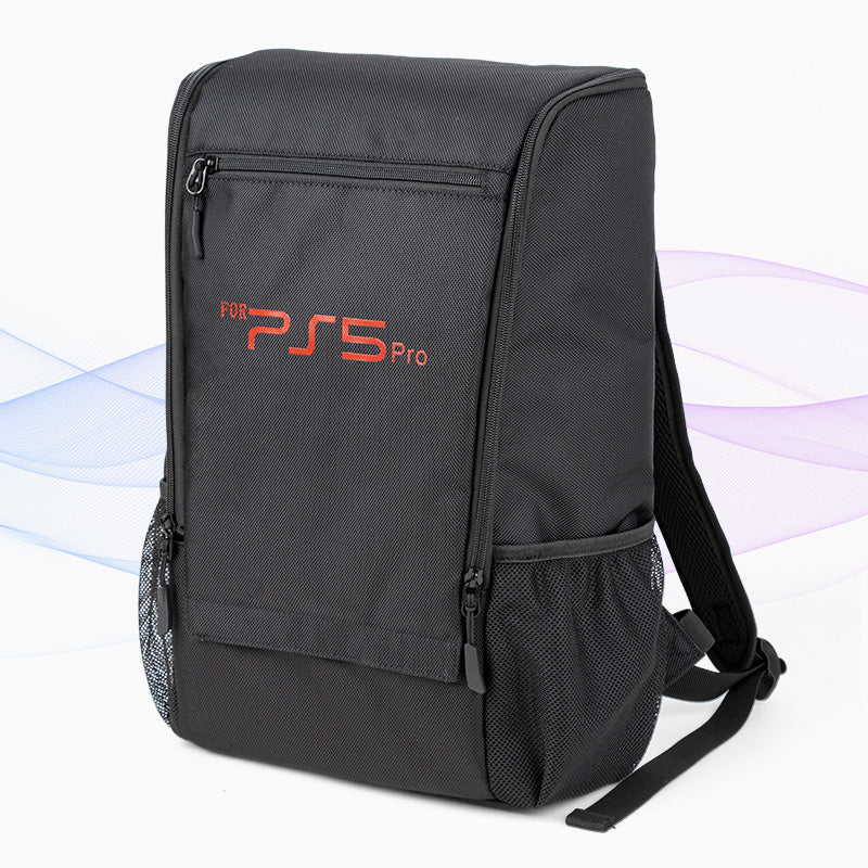 PS5 Pro Carrying Backpack, Large Capacity Bag for Disc/Digital Console & Accessories, Comfortable & Durable