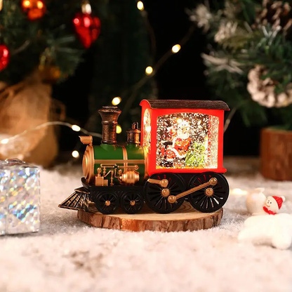 Christmas Gift, Crystal Ball Ornaments, Christmas Eve Train Box, Water Filled Souvenirs, Holiday Party Decorations