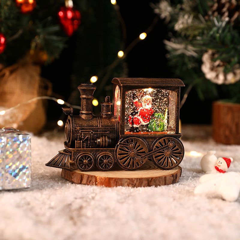 Christmas Gift, Crystal Ball Ornaments, Christmas Eve Train Box, Water Filled Souvenirs, Holiday Party Decorations