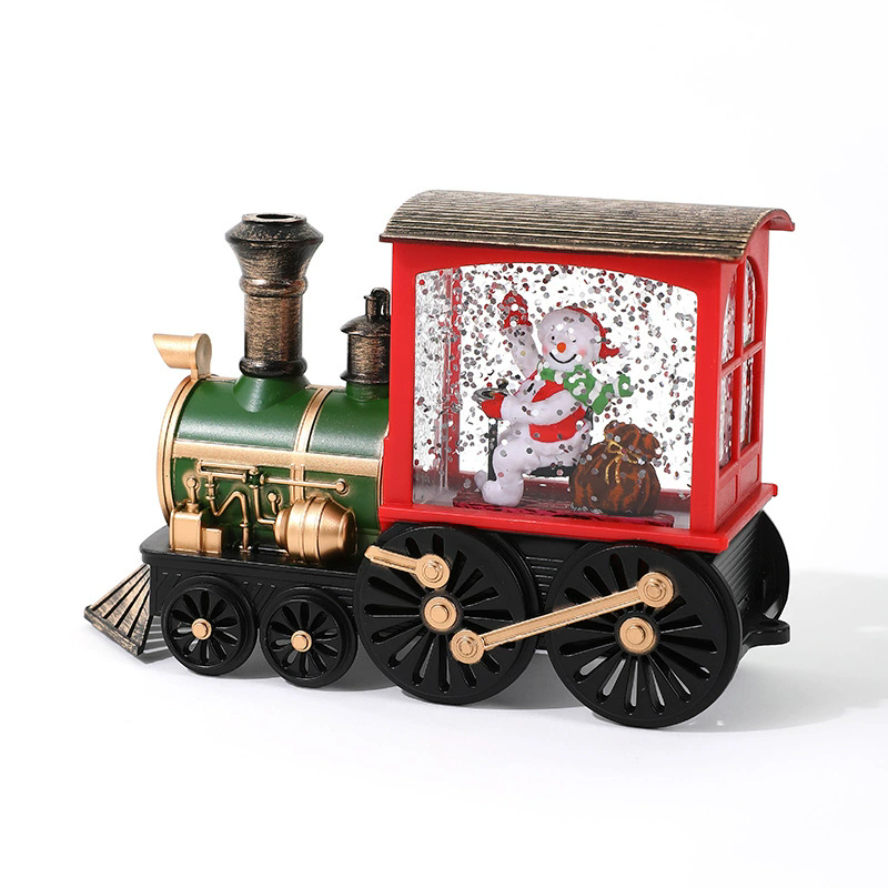 Christmas Gift, Crystal Ball Ornaments, Christmas Eve Train Box, Water Filled Souvenirs, Holiday Party Decorations