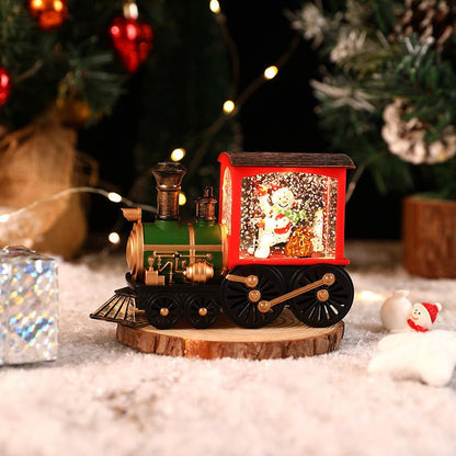 Christmas Gift, Crystal Ball Ornaments, Christmas Eve Train Box, Water Filled Souvenirs, Holiday Party Decorations